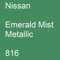 Preview: Nissan, Emerald Mist Metallic, 816.